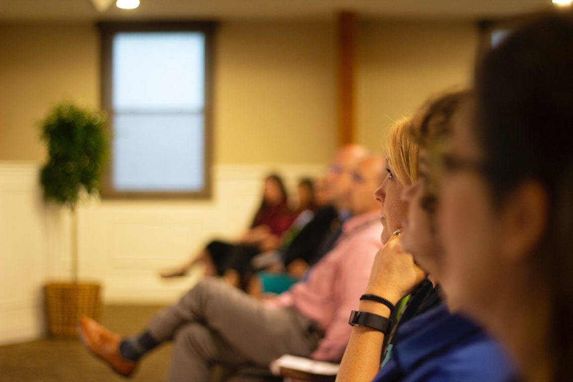 People attending the Recruitment Strategies for 2022 event