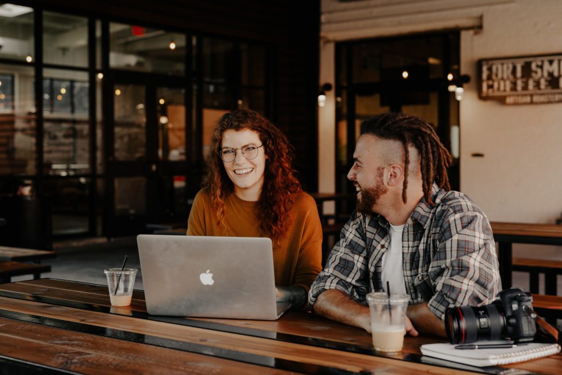 Two colleague excited to discuss their Employee Value Proposition - 1